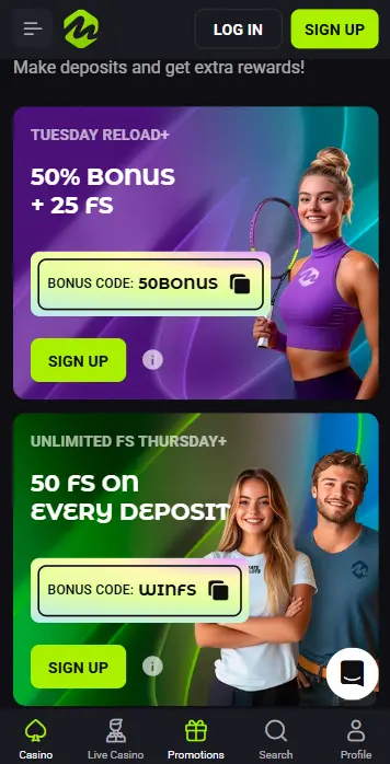 Mateslots Casino App with Bonuses