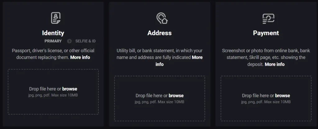 Verification of the New Account